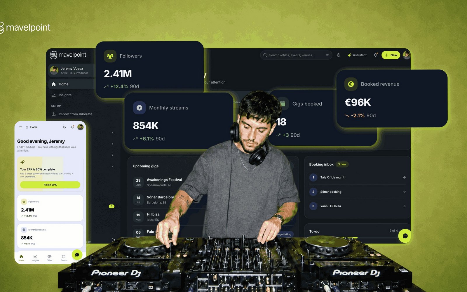 MavelPoint presenta sus novedades en ADE 2026: un año gratis de su plan FULL para los asistentes y un Local Circuit para seis artistas