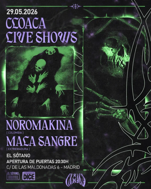 Cartel de CLOACA LIVE SHOWS