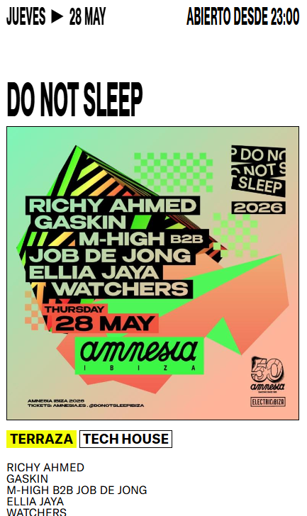 Cartel de DO NOT SLEEP