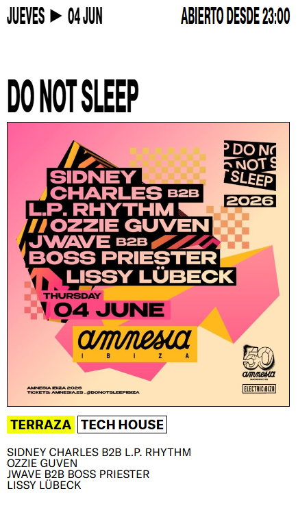 Cartel de DO NOT SLEEP