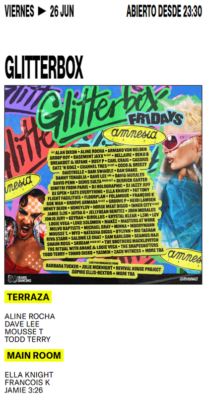Cartel de GLITTERBOX