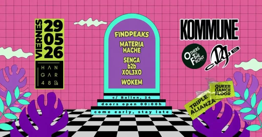 Cartel de KOMMUNE X OTHERS TO THE FRONT X DJ CLUB