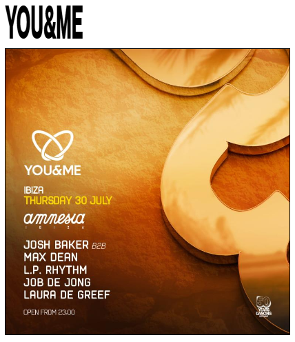 Cartel de YOU AND ME