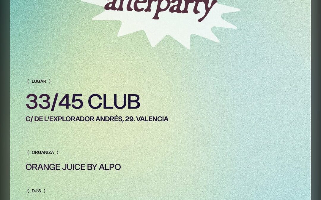 CUERPOS EN FUGA AFTERPARTY