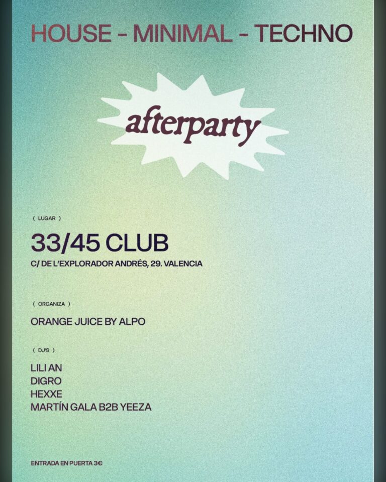 CUERPOS EN FUGA AFTERPARTY