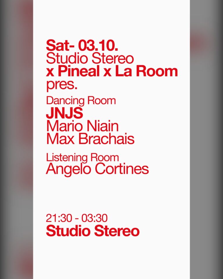 Studio Stereo x Pineal x La Room pres. JNJS