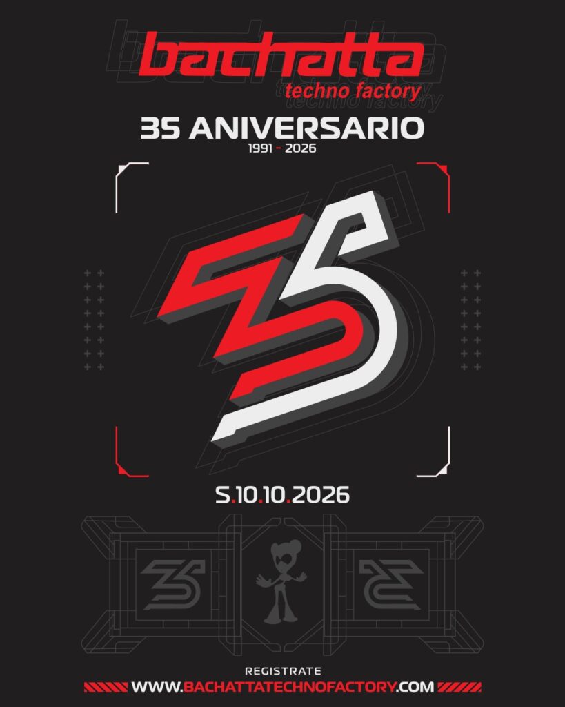 Cartel de BACHATTA TECHNO FACTORY