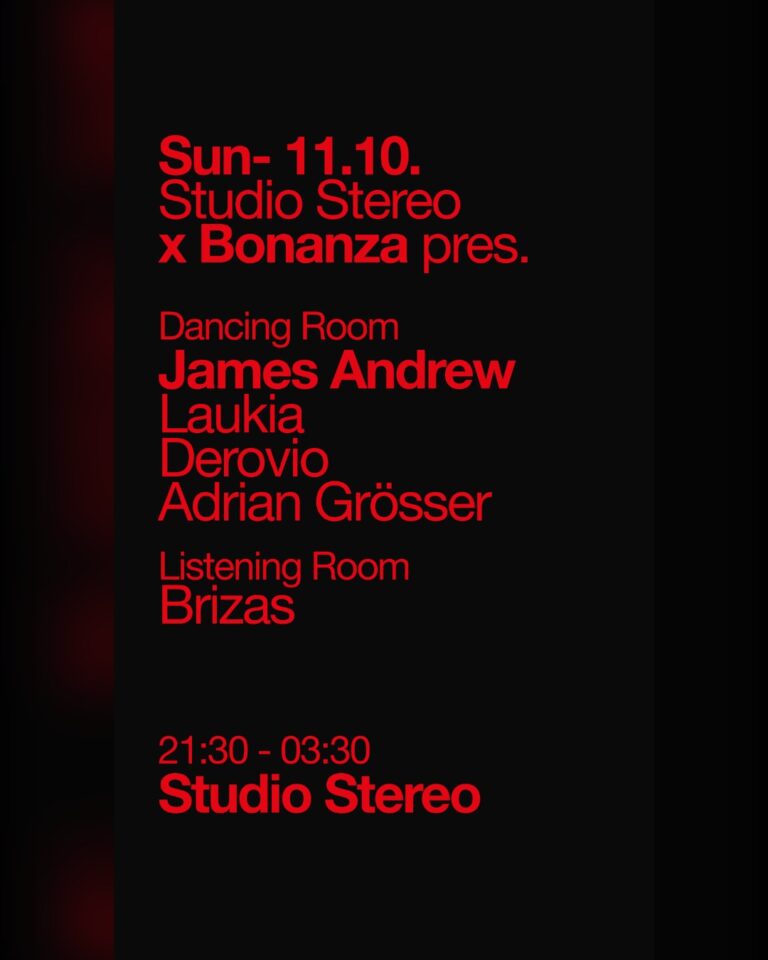 Studio Stereo x Bonanza pres. James Andrew