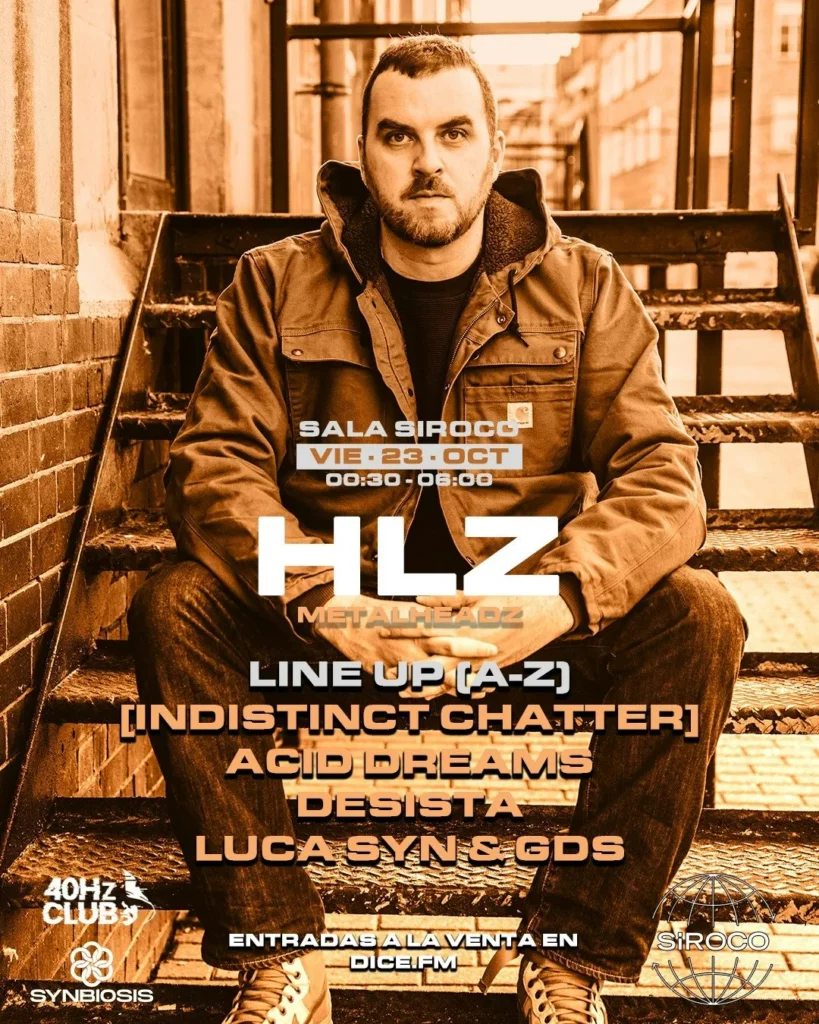 Cartel de 40HZ INVITES SYNBIOSIS
