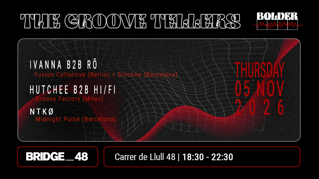 Cartel de B48 LIVE X THE GROOVE TELLERS
