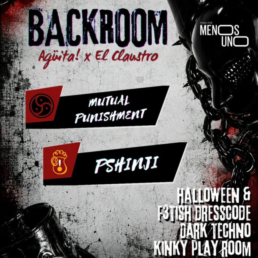 Cartel de BACKROOM AGÜITA X EL CLAUSTRO