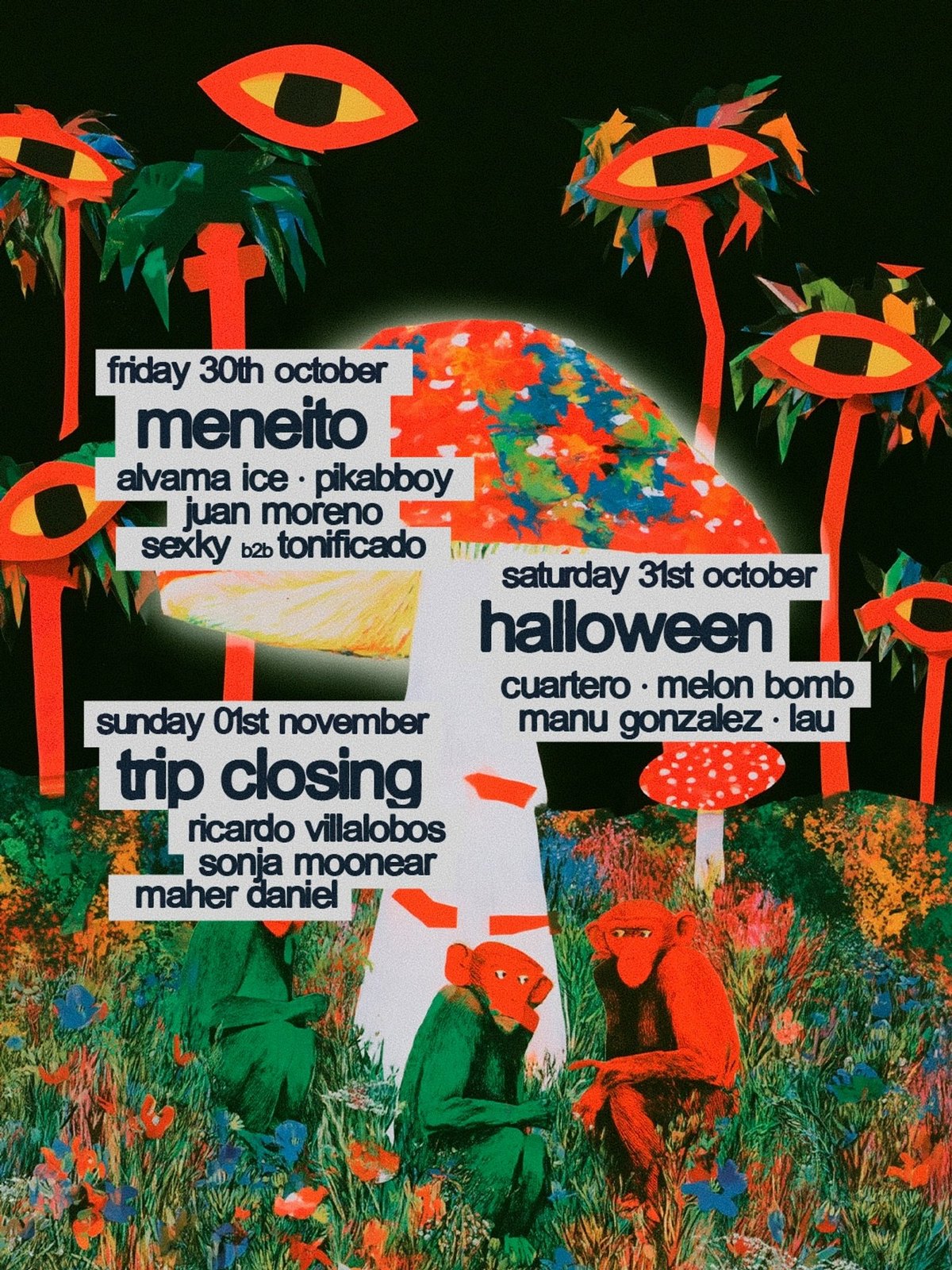 Cartel - Cartel del Halloween Weekend de Chinois Ibiza, 30 de octubre al 1 de noviembre