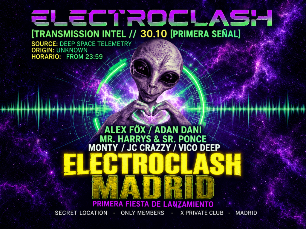 Cartel de ELECTROCLASH MADRID