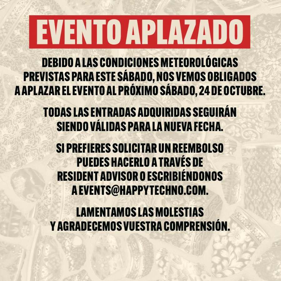 Cartel de HAPPY TECHNO