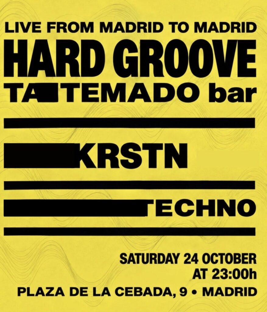 Cartel de HARD GROOVE TECHNO