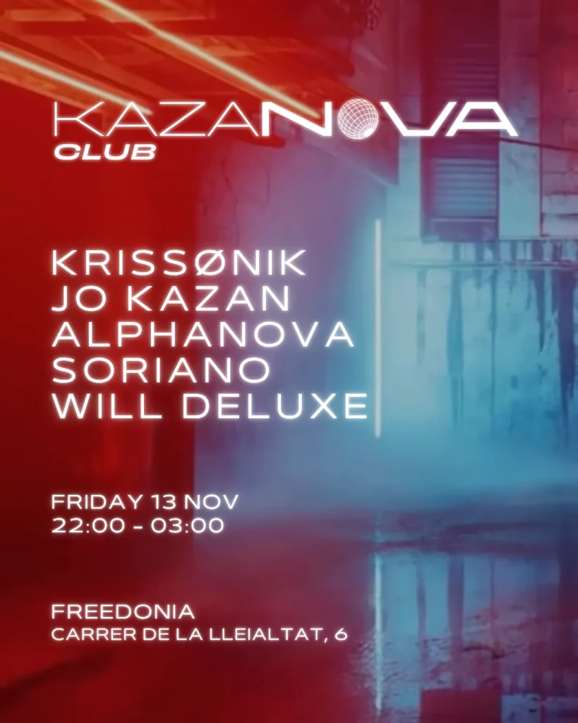 Cartel de KAZANOVA CLUB