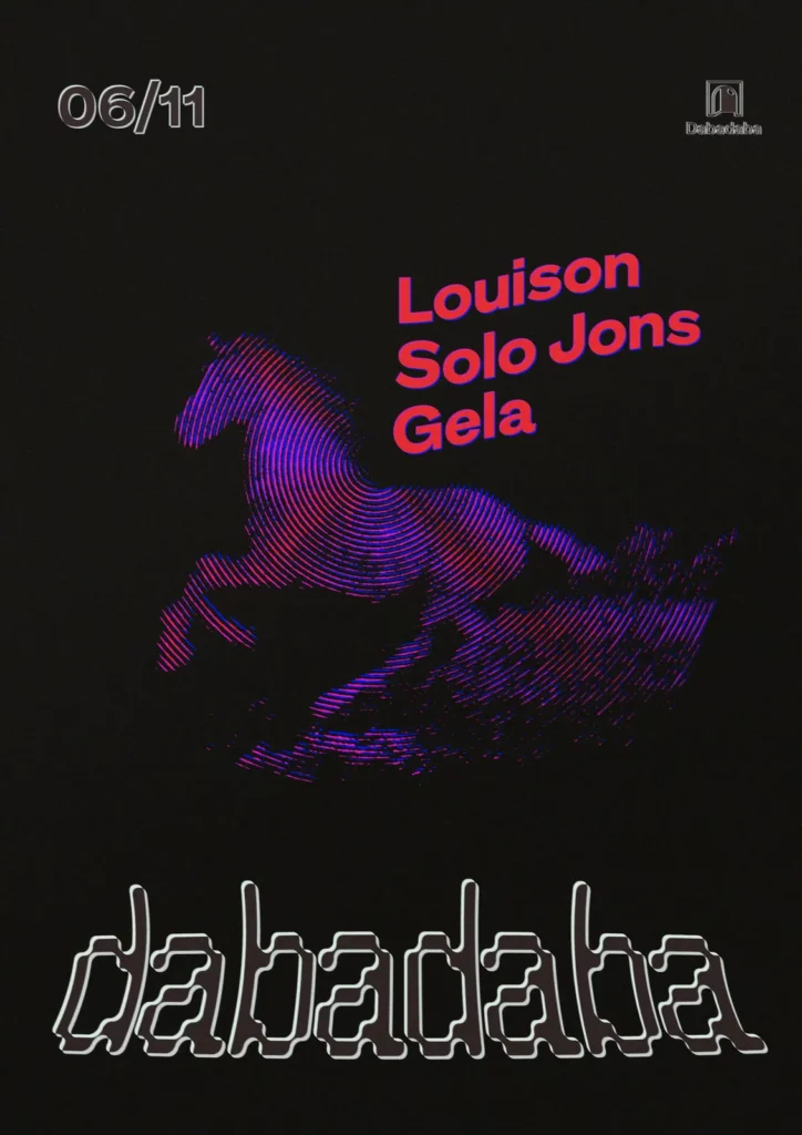 Cartel de LOUISON + SOLO JONS + GELA