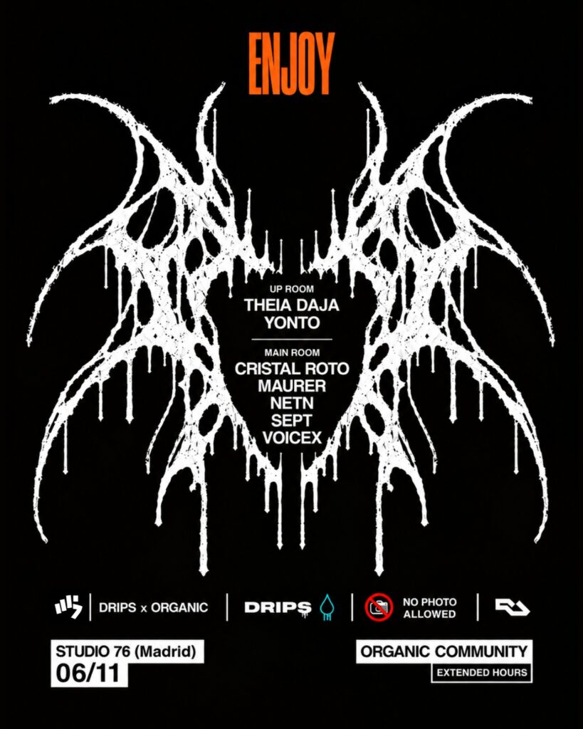 Cartel de ORGANIC COMMUNITY X DRIPS