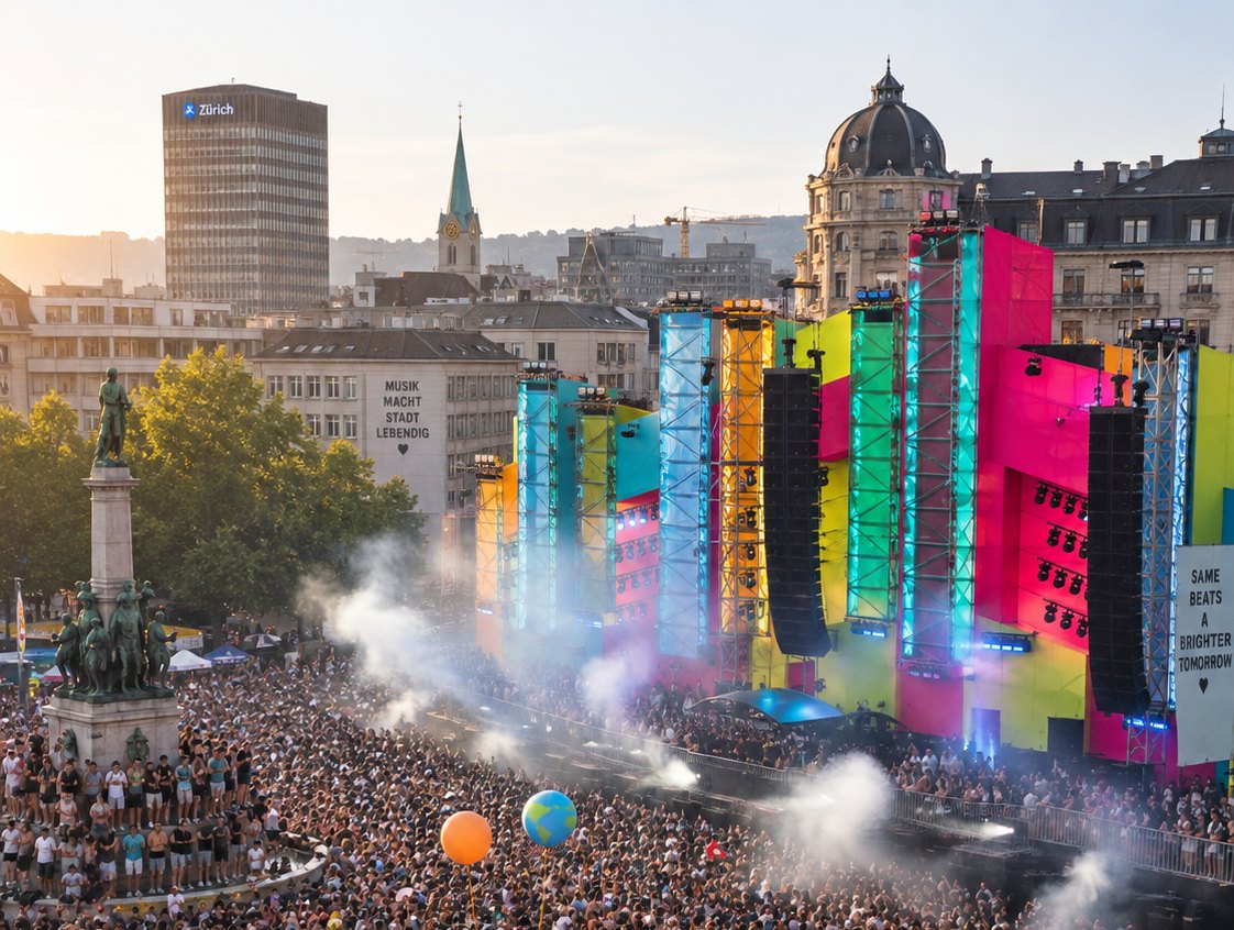 Street Parade revienta Zúrich: la mayor rave gratis del mundo
