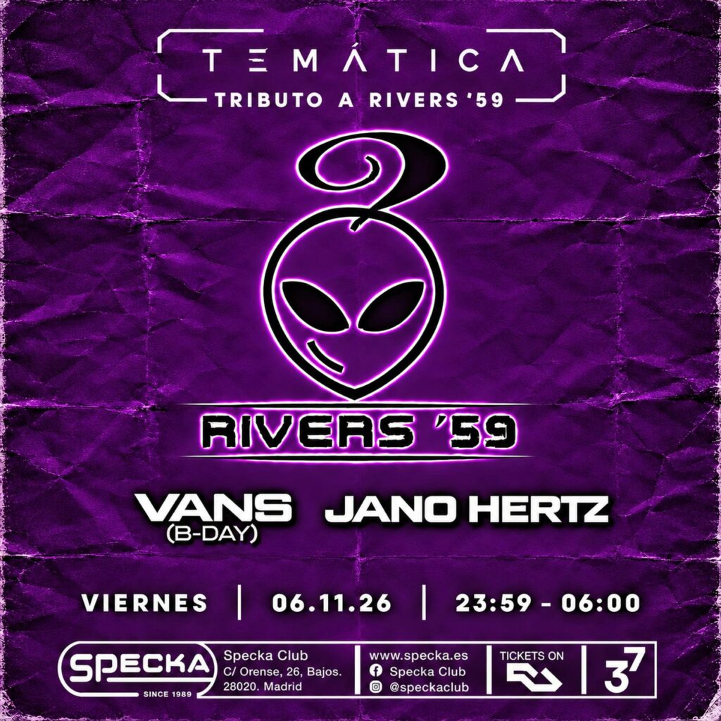 Cartel de TRIBUTO A RIVERS’59